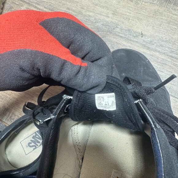 Vans Off The Wall Black Canvas Sneakers Men's Size 11 - Picture 5 of 7